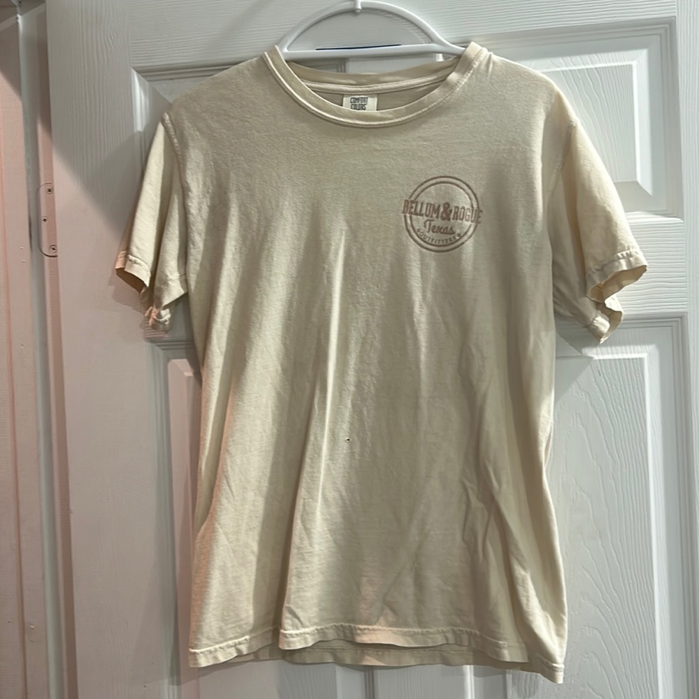 Cream colored t-shirt